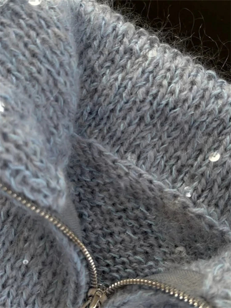 Sequin Knitted Cardigan