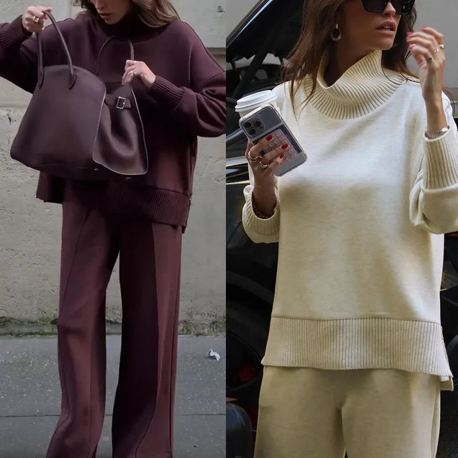 Casual Hoodie And Loose Pants