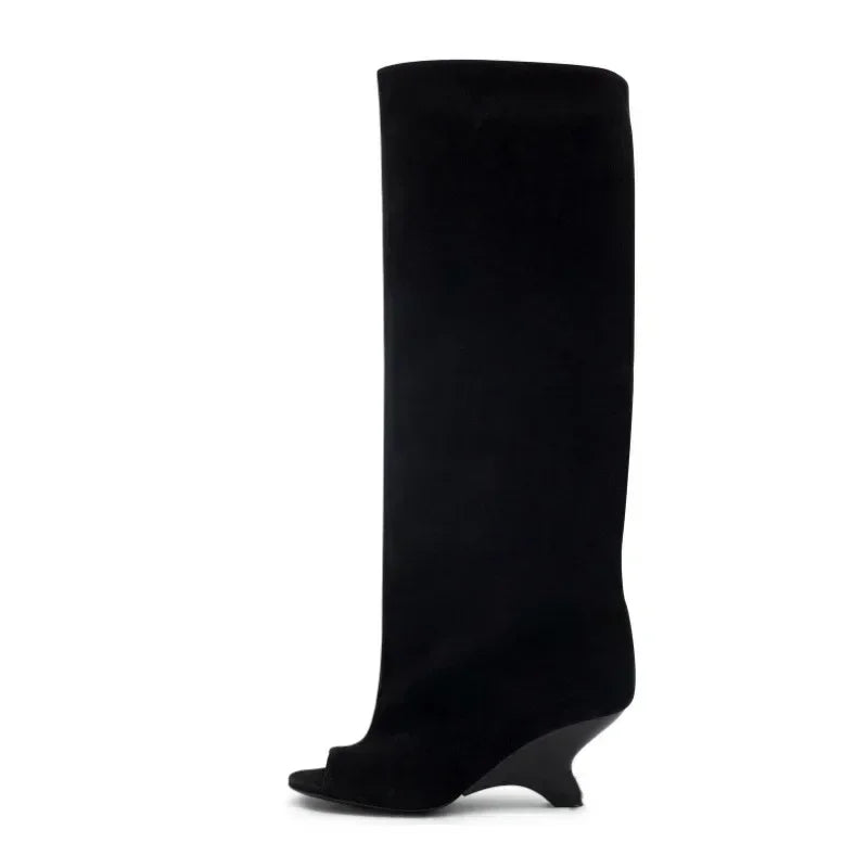 Peep Toe  Boots