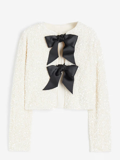 CINDY Holiday Tie-front Jacket