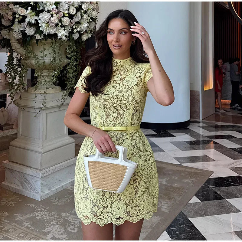 Triz Chic Butter Yellow Dress