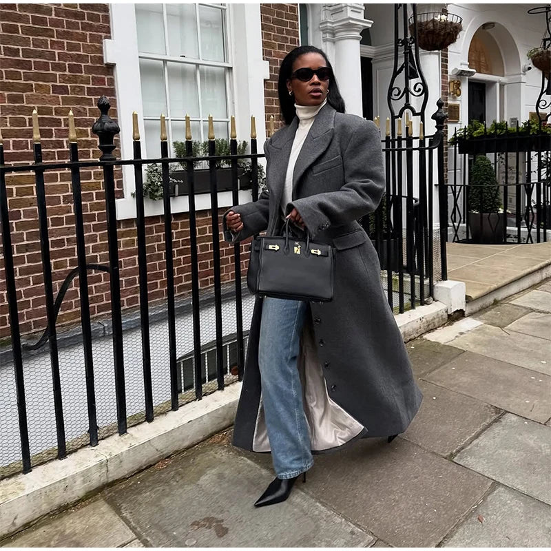 Ausra Woolen Long Coats