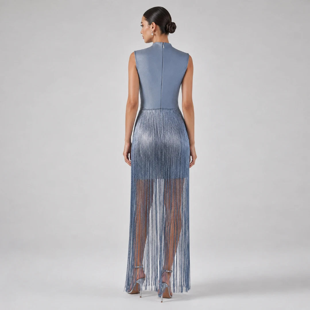 Hellen Fringe Bandage Dress