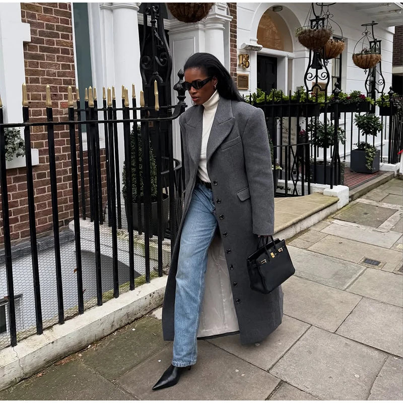 Ausra Woolen Long Coats