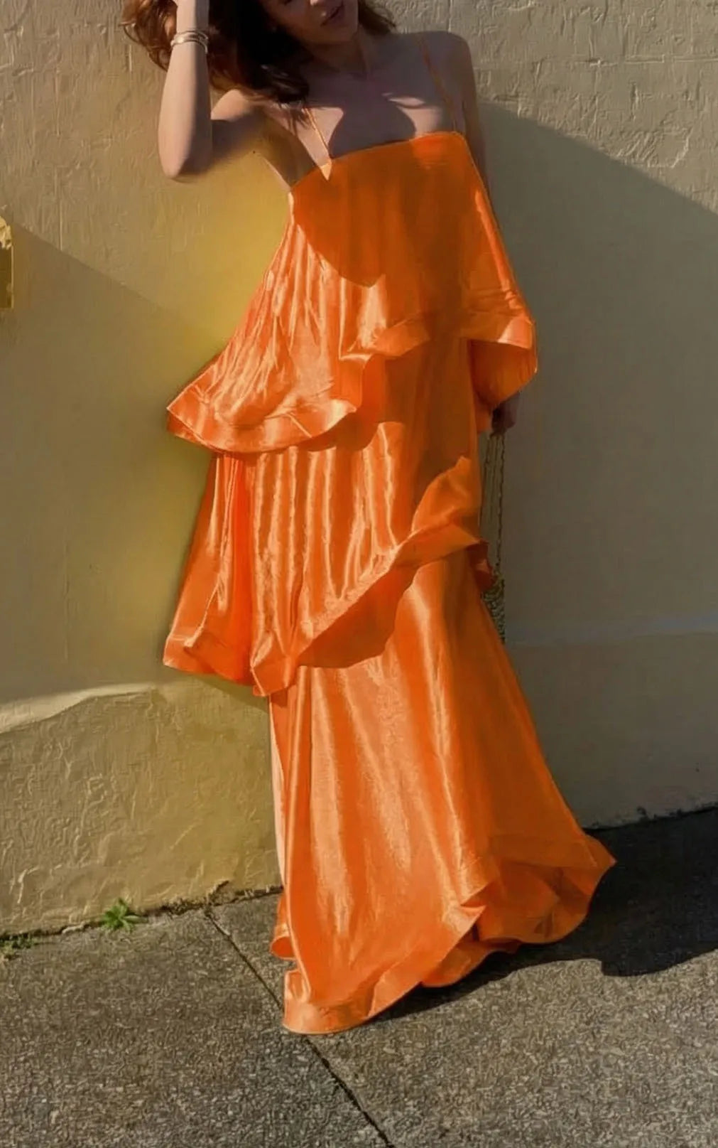 Dana Ruffled Strapless Dress