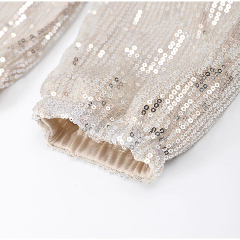 Sequin Zipper Jacket