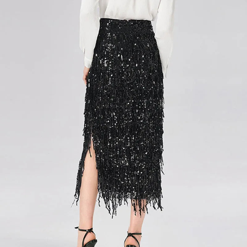 Glitter Sequined Skirt