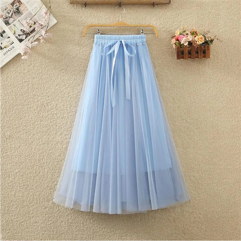 Kerin Tulle Long Skirt