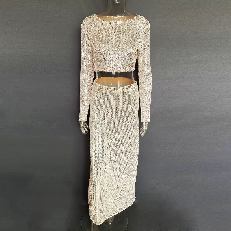 MARICIA Sequin Skirt