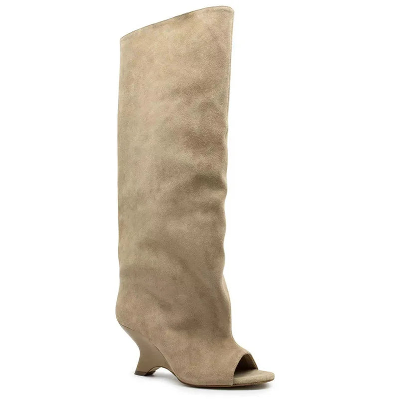 Peep Toe  Boots