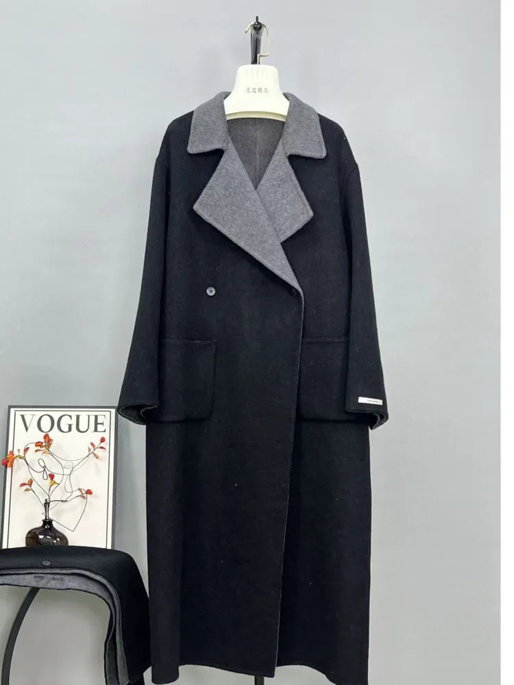 Lana Double Sided Wool Coat+Shawl