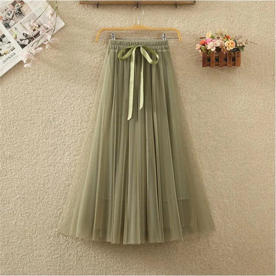 Kerin Tulle Long Skirt