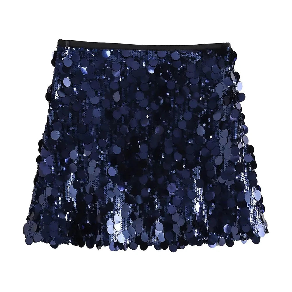 Short Sequins Skirt