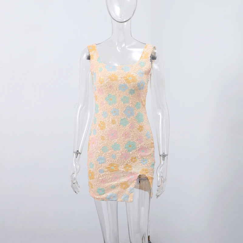 Sexy Sequined  Short Dress