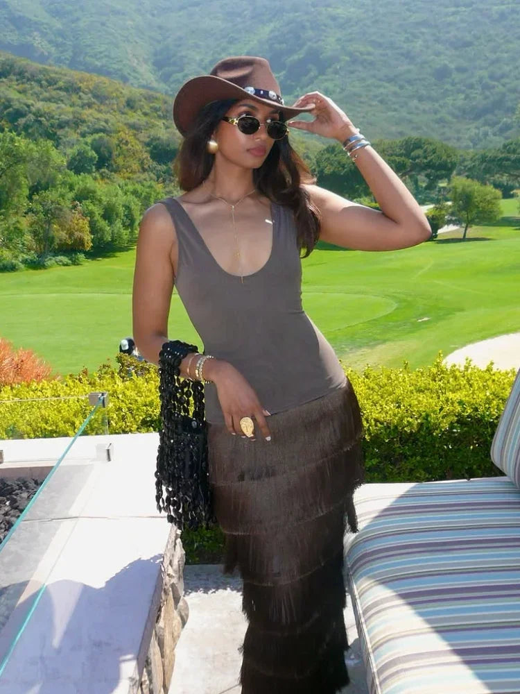 Bloom Tassel Dress