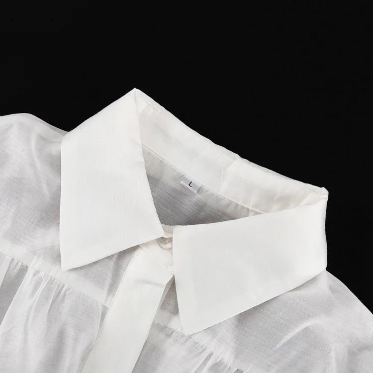 Alla Loose  Long Sleeve Patchwork Blouse