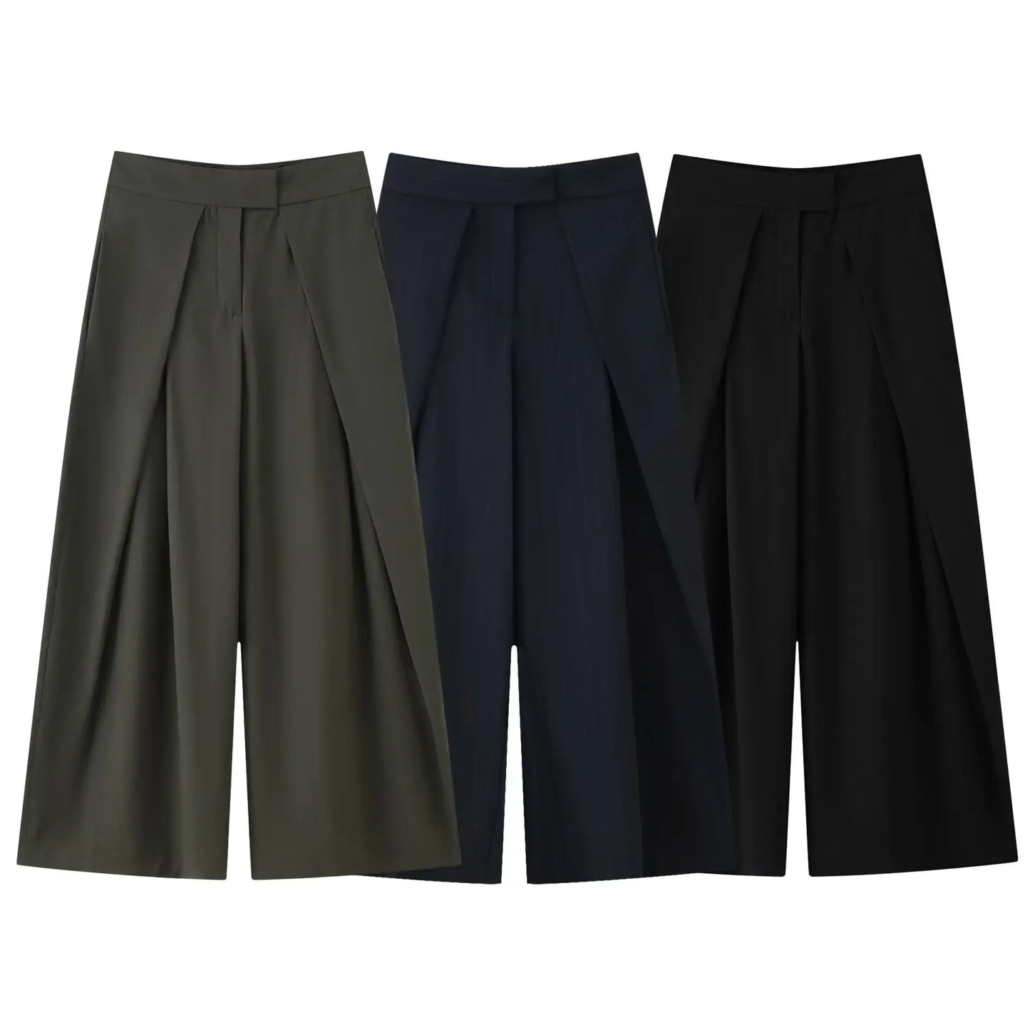 Vertical Pleated Trousers