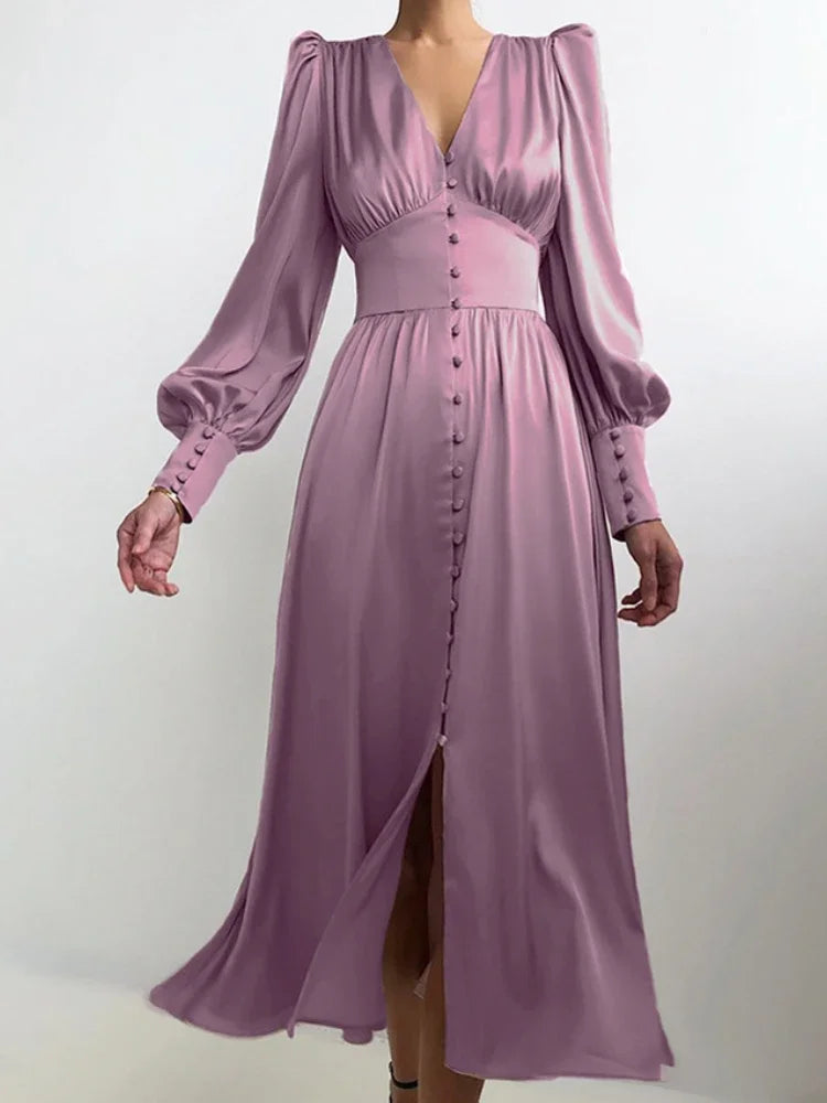 Khalesia Single Breasted  Dress