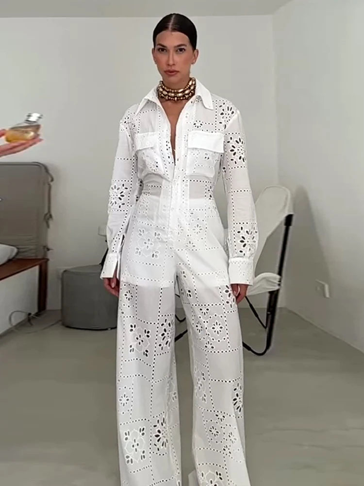 Eyelet  Jumpsuit