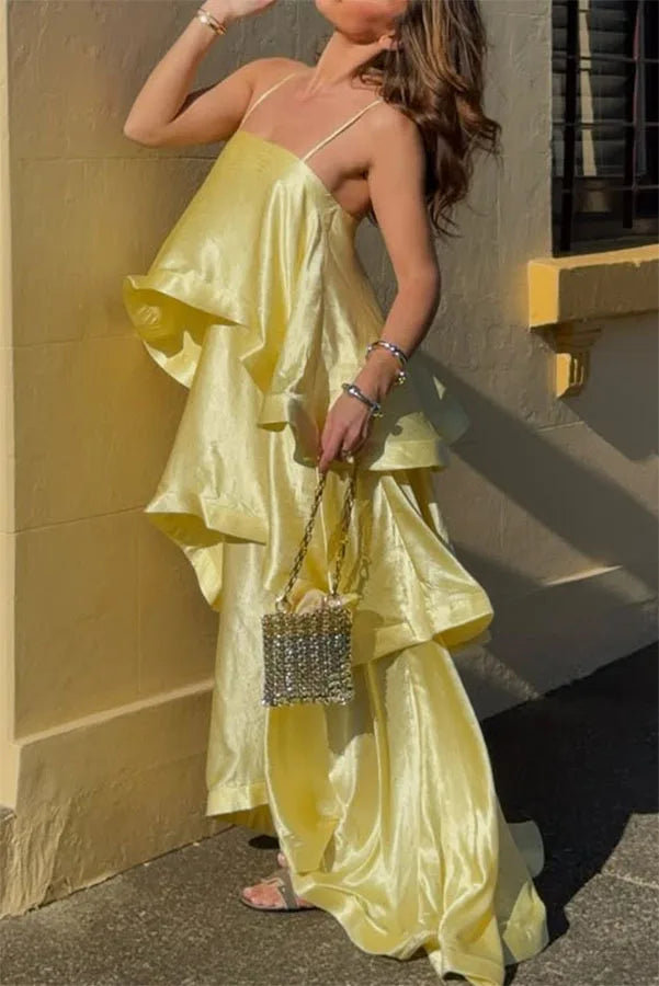 Dana Ruffled Strapless Dress