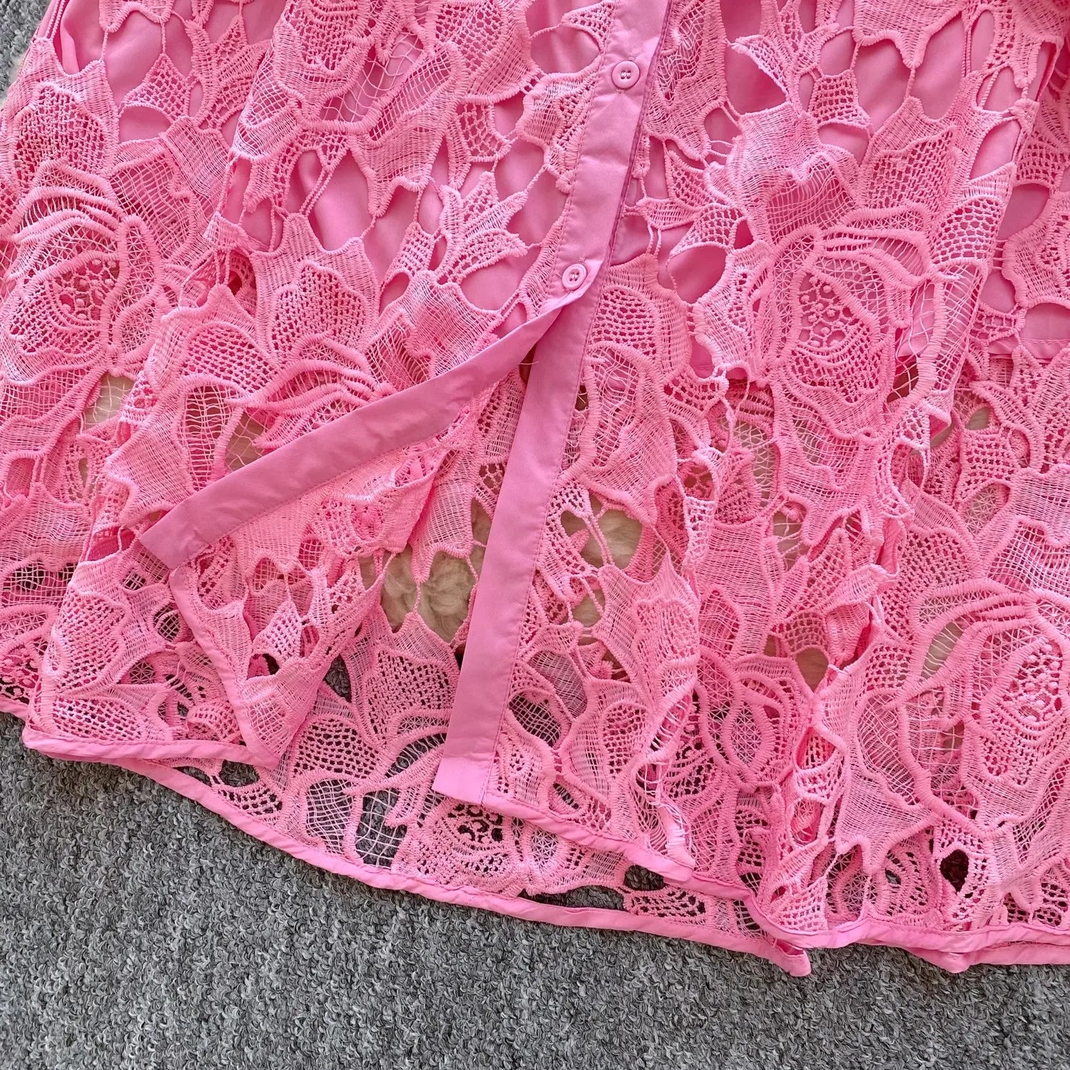 Caitline Flare Sleeve Stand Collar Maxi Dress