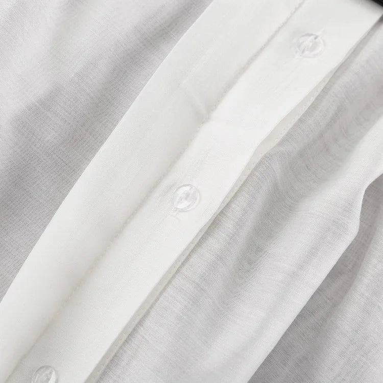 Alla Loose  Long Sleeve Patchwork Blouse