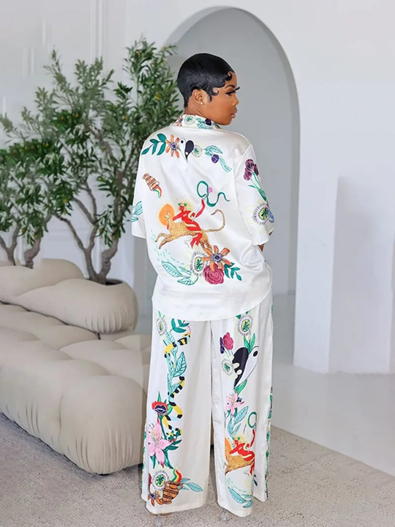 Beach Printed Summer Two Piece Set