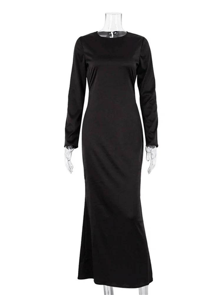 Satin Maxi Dress
