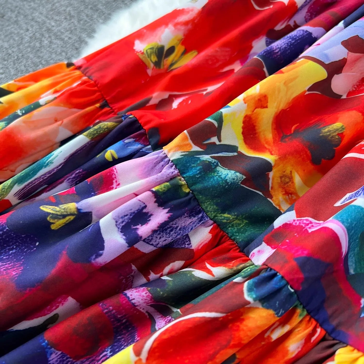 Summer Flower Skirt Set