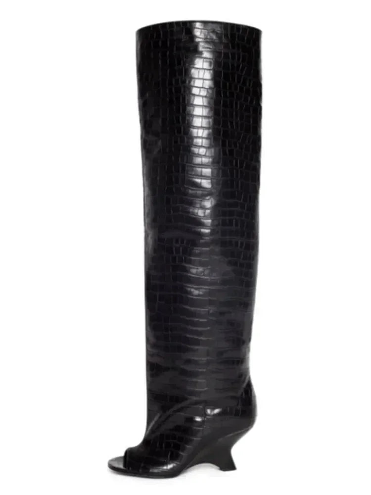 Peep Toe  Boots