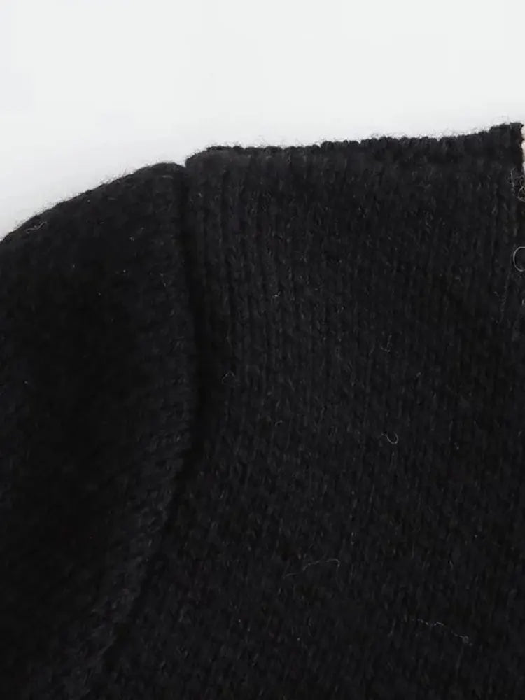 Contrast Cropped Cardigan