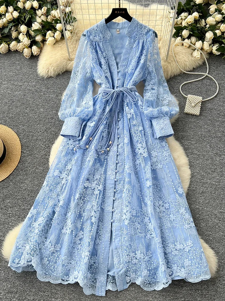French  Embroidery Dress