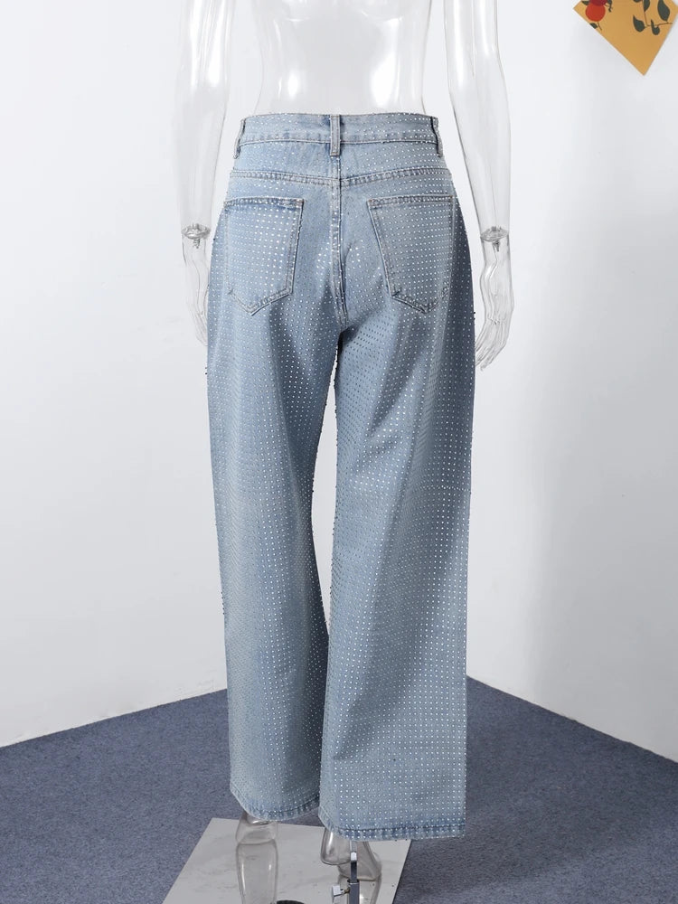 Shiny Rhinestone  Jeans