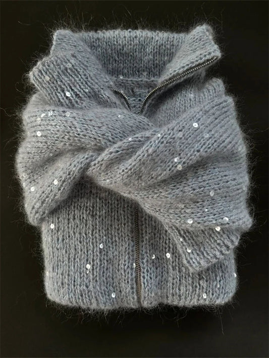 Sequin Knitted Cardigan