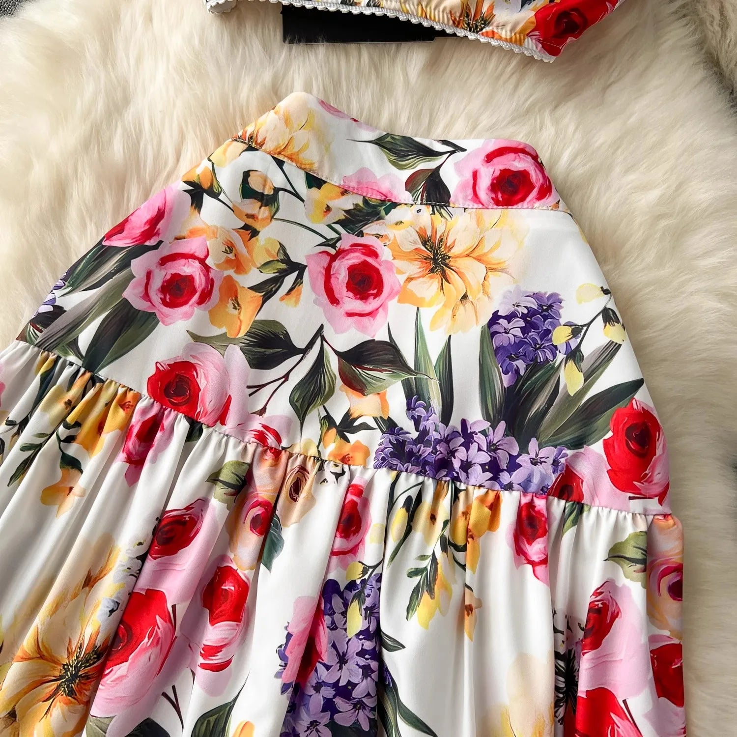 Summer Flower Skirt Set