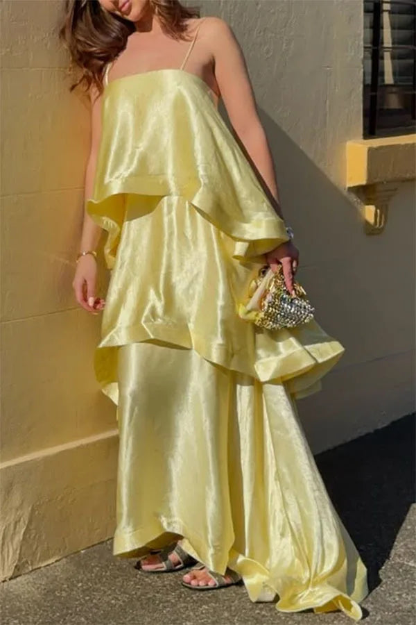 Dana Ruffled Strapless Dress