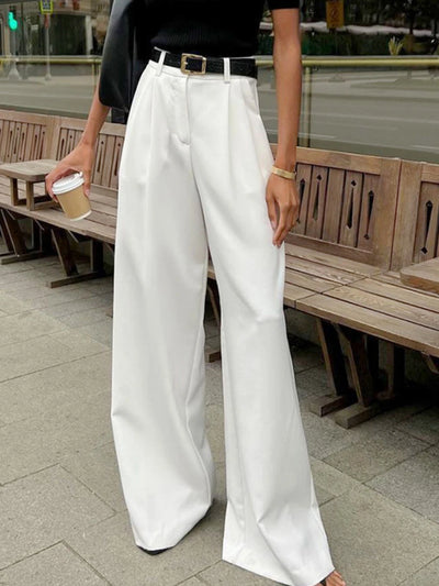 White Loose Pants