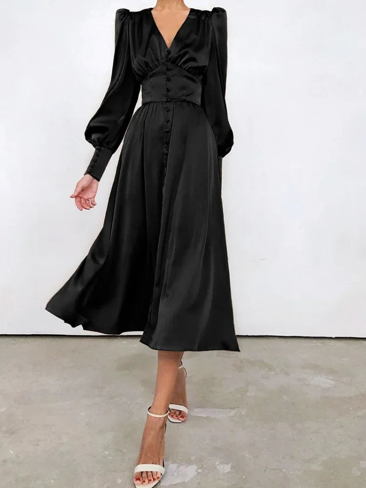 Khalesia Single Breasted  Dress