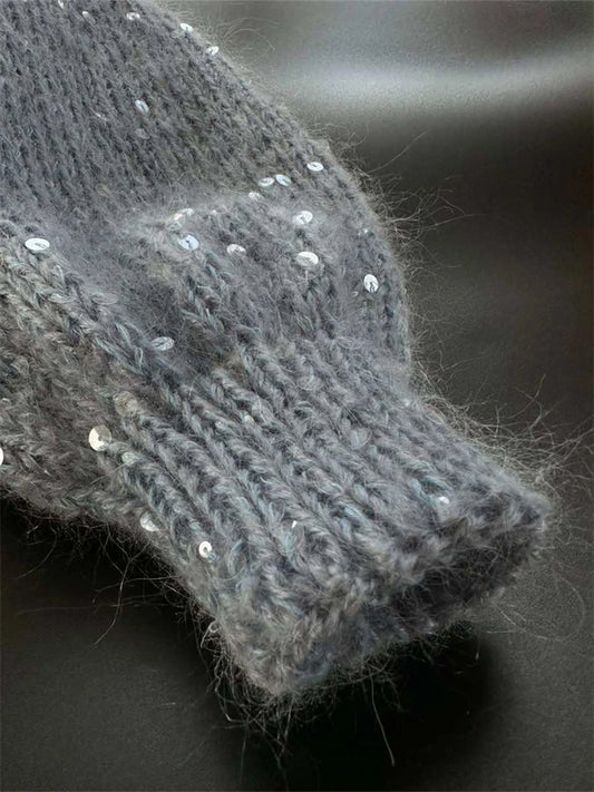 Sequin Knitted Cardigan