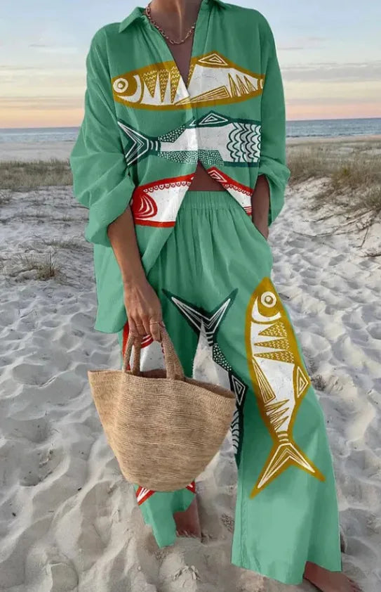 Alan Print Two Piece Set