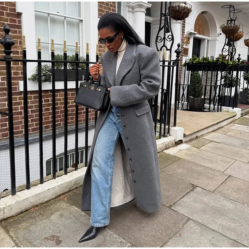 Ausra Woolen Long Coats