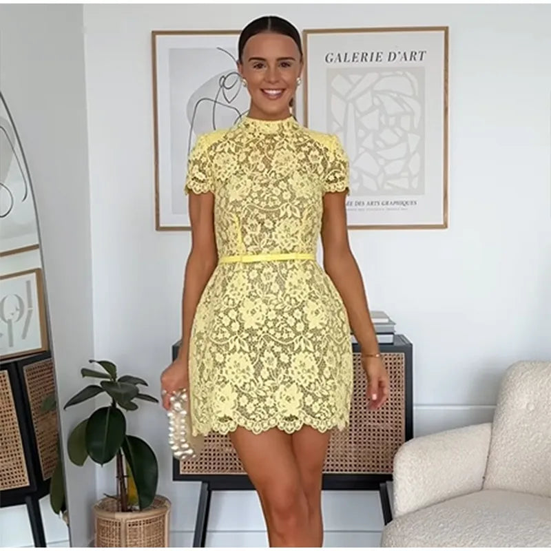 Triz Chic Butter Yellow Dress