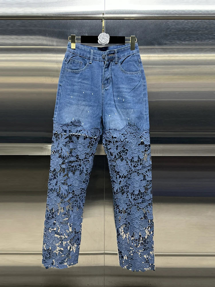 Lace Jeans