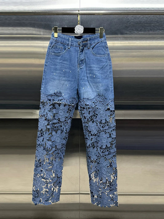 Lace Jeans