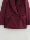 Burgundy Blazer