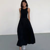 J'ador Black Ankle-length Dress