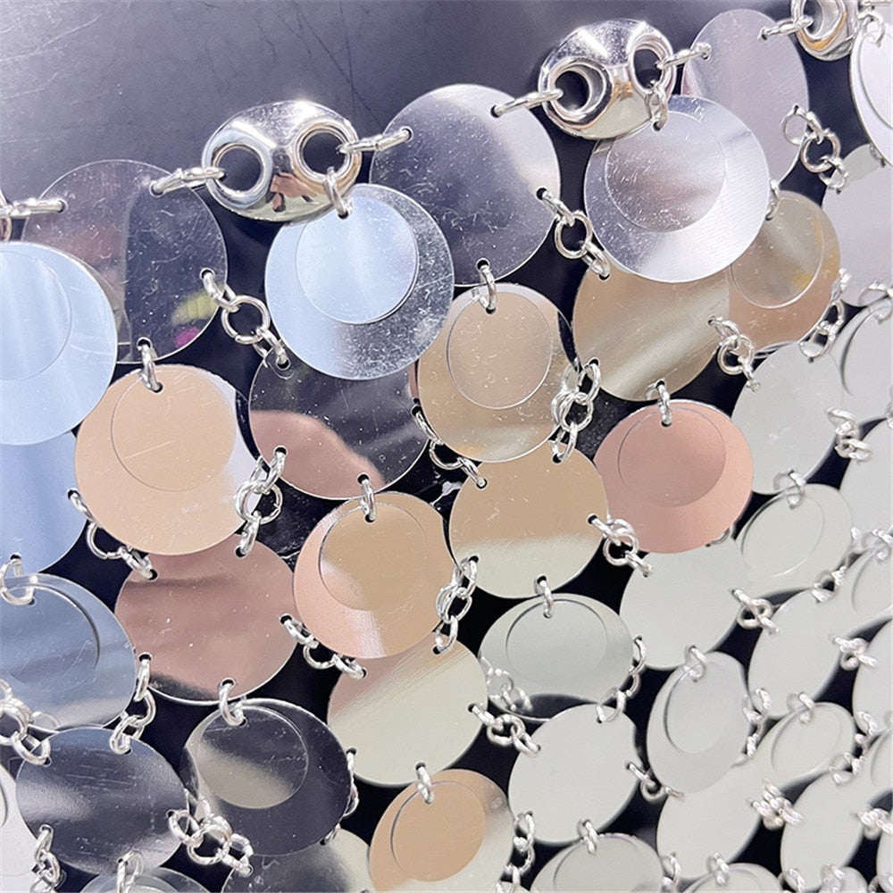 Shiny Sequins  Mini Skirt