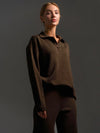 Daria Thick Knitted Suits Polo Neck Sweater & Wide Leg Pants