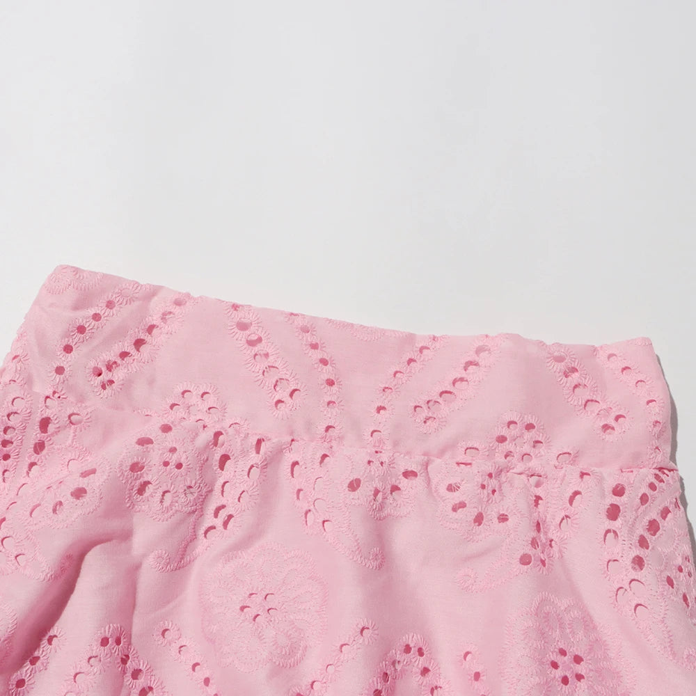 Embroidered Two Piece Set