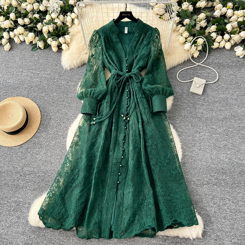 French  Embroidery Dress